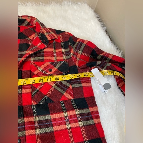 Fox Racing Men's Red Plaid Shirt Medium - Picture 7 of 10